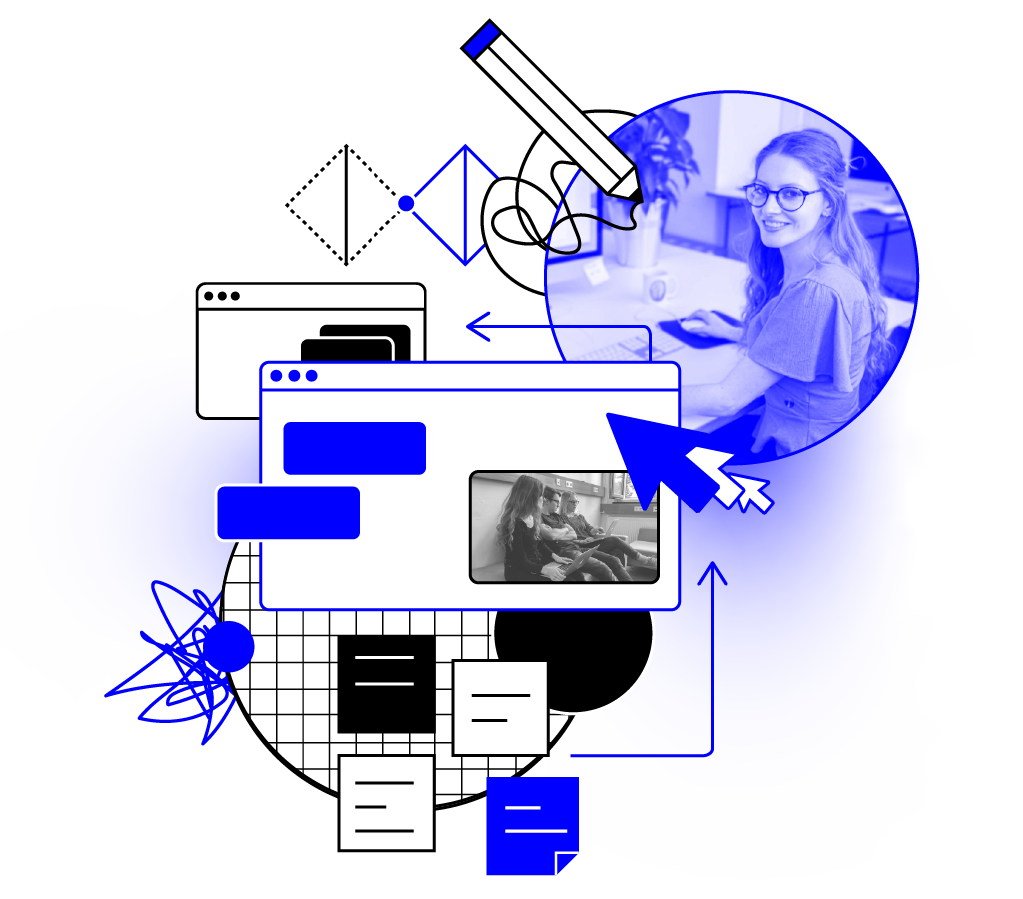Marina Rost Illustration zu UX, UI und Strategic Design