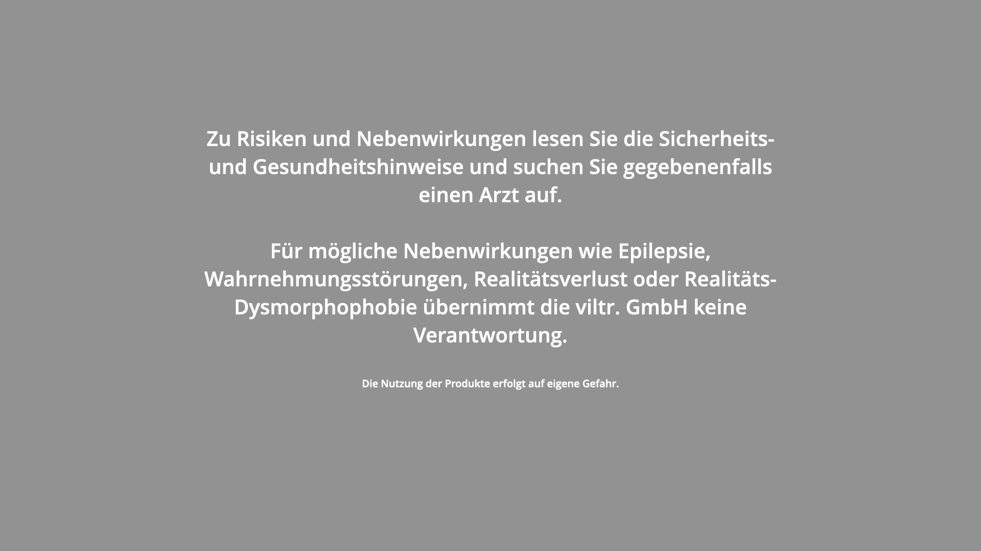 viltr. disclaimer